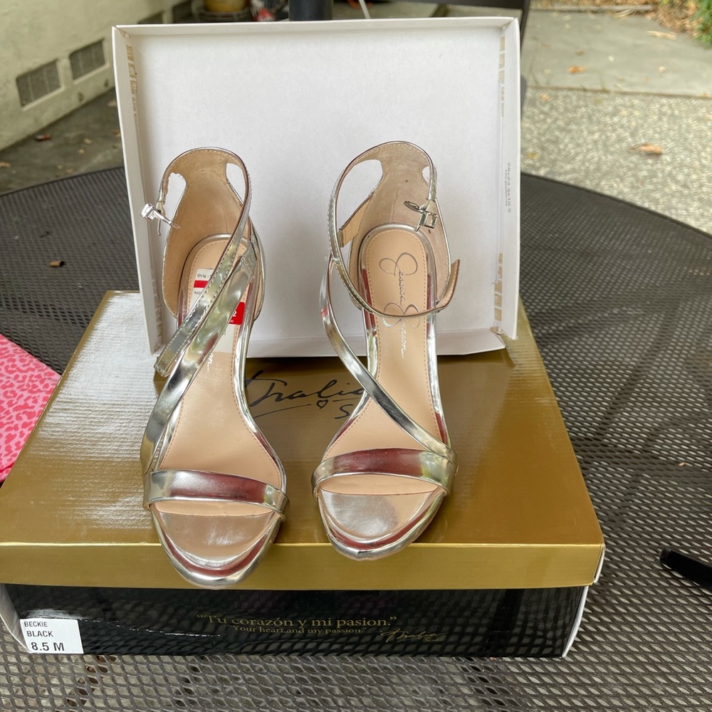 Silver heels